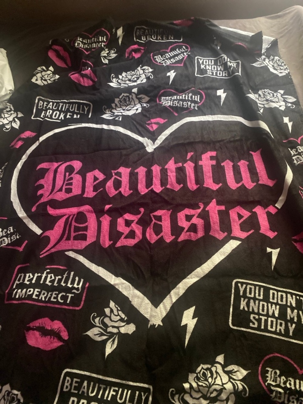 Beautiful Disaster Kiss My SASS Towel